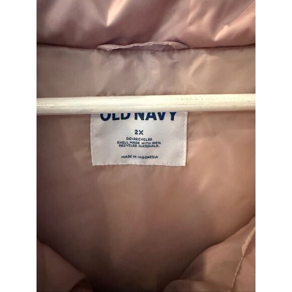 Old Navy Lavender Blush Puffer Vest sz 2X EUC - Picture 6 of 9